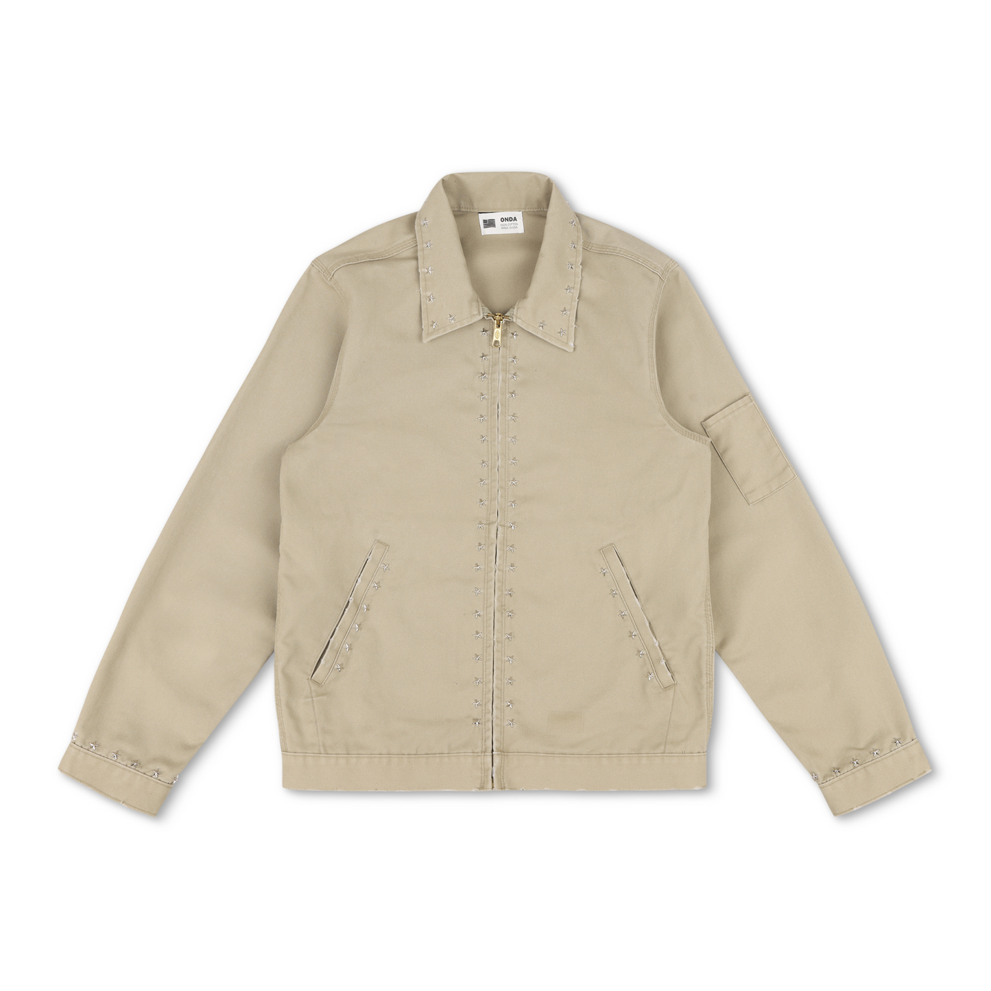 Studded Work Jacket (Sand)