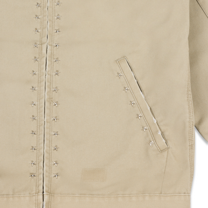 Studded Work Jacket (Sand)