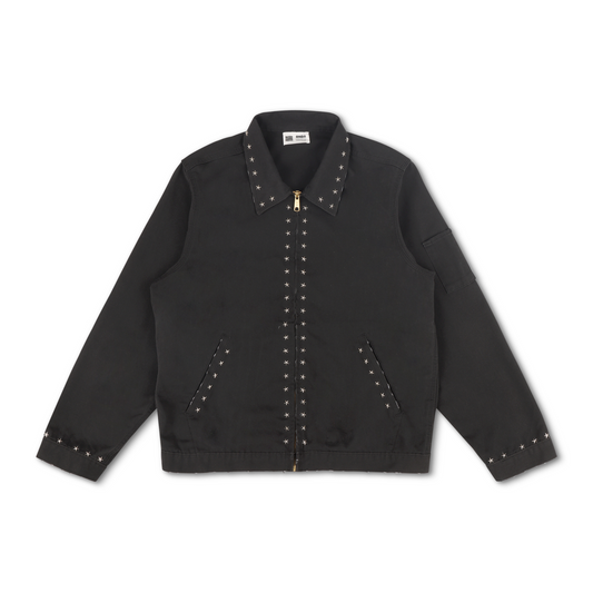 Studded Work Jacket (Black)