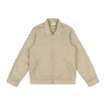 Studded Work Jacket (Sand)